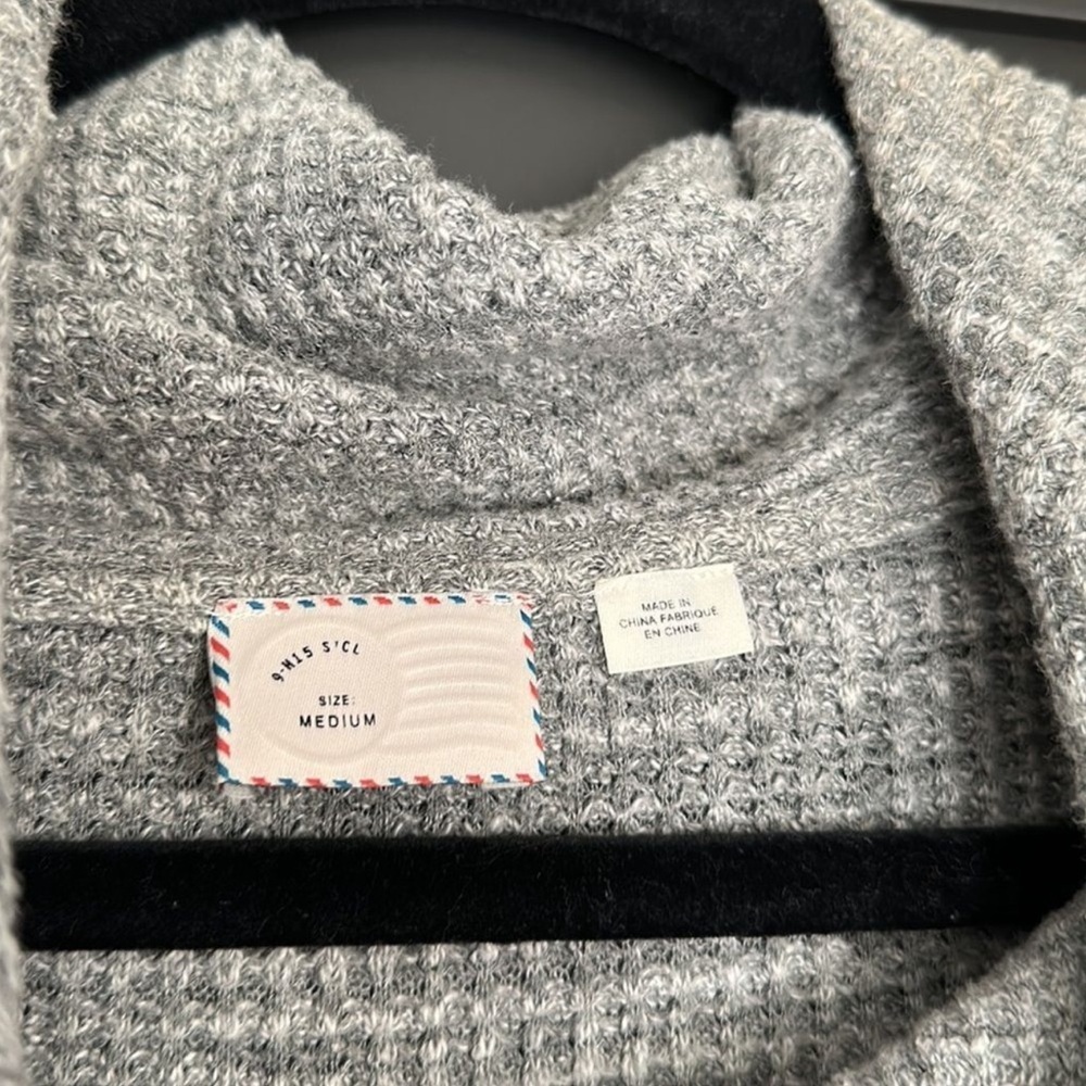 Anthropologie Postmark Grey Cowl Neck sweater - Picture 4 of 4